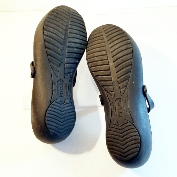 CROCS | Shoes | Crocs Black Alice Work Flat Mary Jane Size W | Poshmark